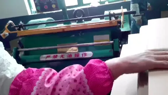 Ml 750 대규모 생산 빠른 납품 수동 주름 및 다이 커팅 머신